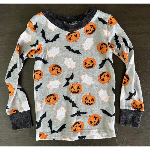 Trick or Treat Sleep Halloween Pajamas Size 4T – Ghost, Pumpkin& Skeleton Set - Picture 3 of 9
